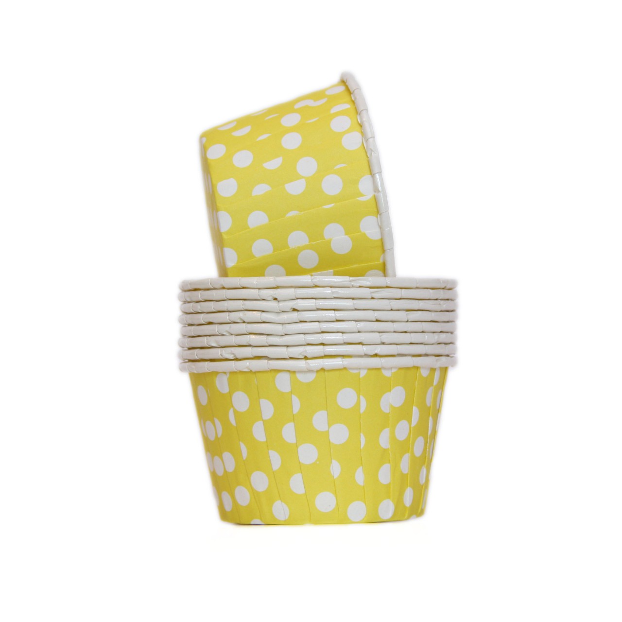 Forminhas Para Cupcake Forneaveis Amarelo Poa 20 Uni Doce Lulu