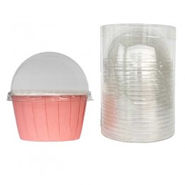 Tampas Plásticas para Forminhas para Cupcake 20 unidades