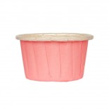 Mini Forminhas para Cupcake Forneáveis Rosa Claro Lisa 20 uni CAIXA PVC